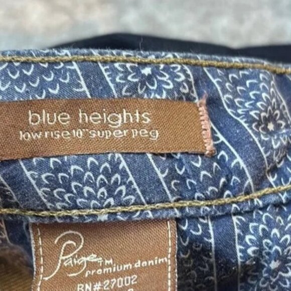 PAIGE Premium Denim Blue Heights Super Peg Jeans – Size 31 Waist| Dark Wash 👖 - Picture 4 of 4